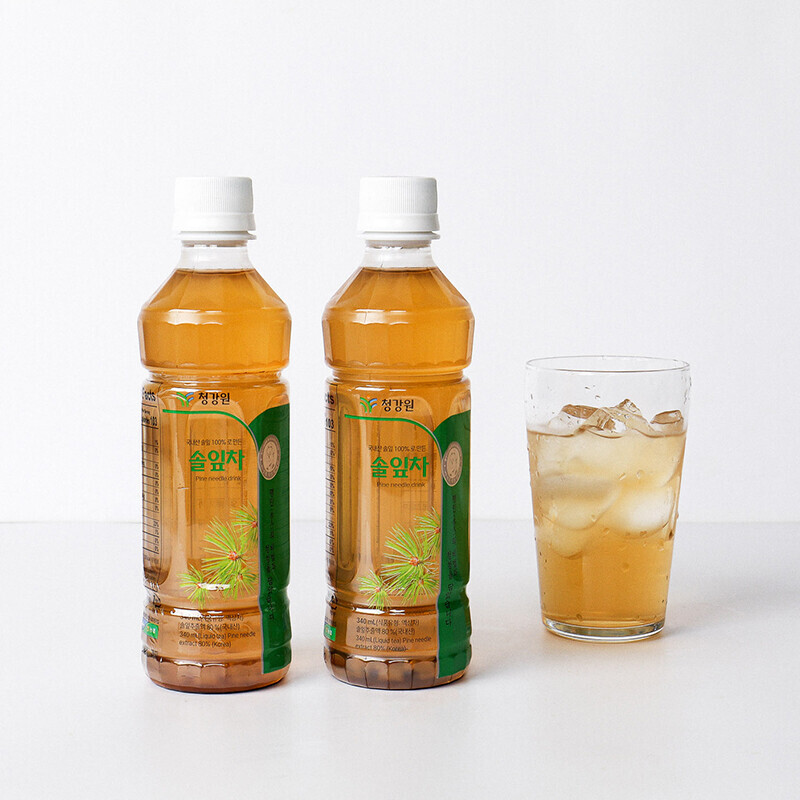 농업회사법인 청강원영농 주식회사,청강원 오미자유산균 솔잎차 340ml 10병/20병